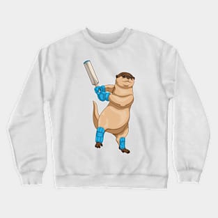 Otter Cricket Cricket bat Crewneck Sweatshirt